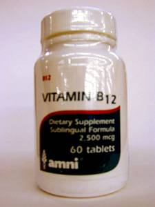 B-12 Sublingual 2500 mcg 60 tabs