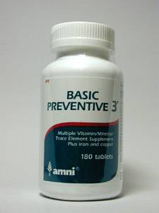 Basic Preventive 3 w/CU/FE, No Glands 180 tabs