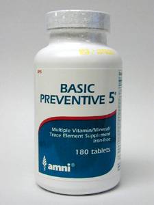 Basic Preventive 5 w/CU, No Glands/FE 180 tabs