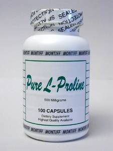 Pure L-Proline 500 mg 100 caps