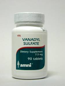 Vanadyl Sulfate 7.5 mg 90 tabs